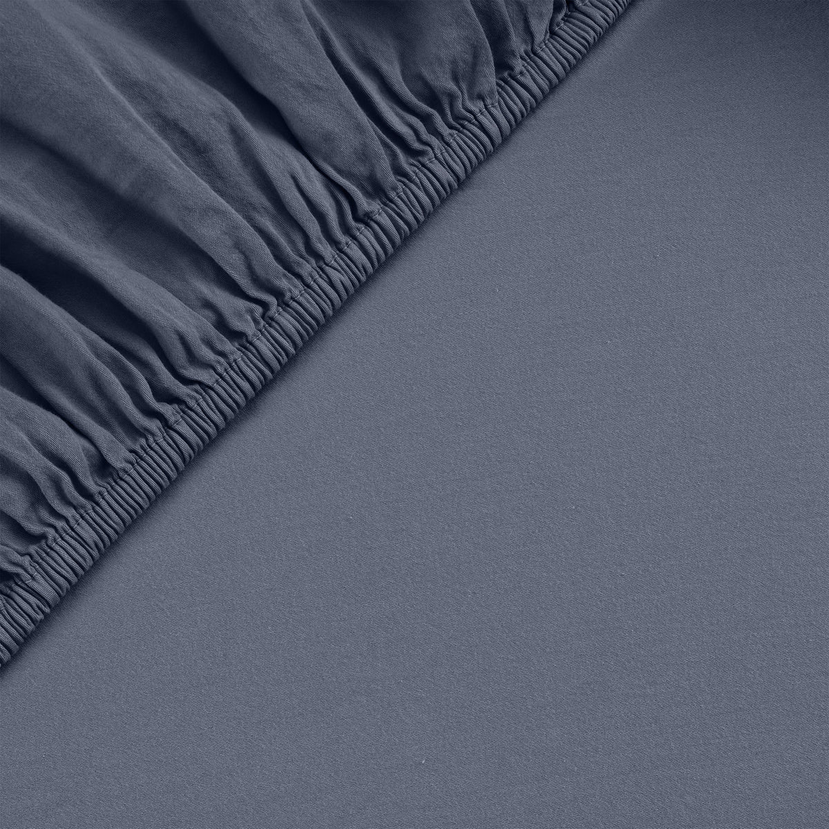 Spannbettlaken Bio-Baumwolle Navy / Blau