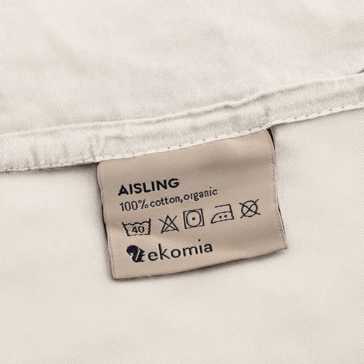 ekomia Bettwäsche Aisling 100% Biobaumwolle off white beige