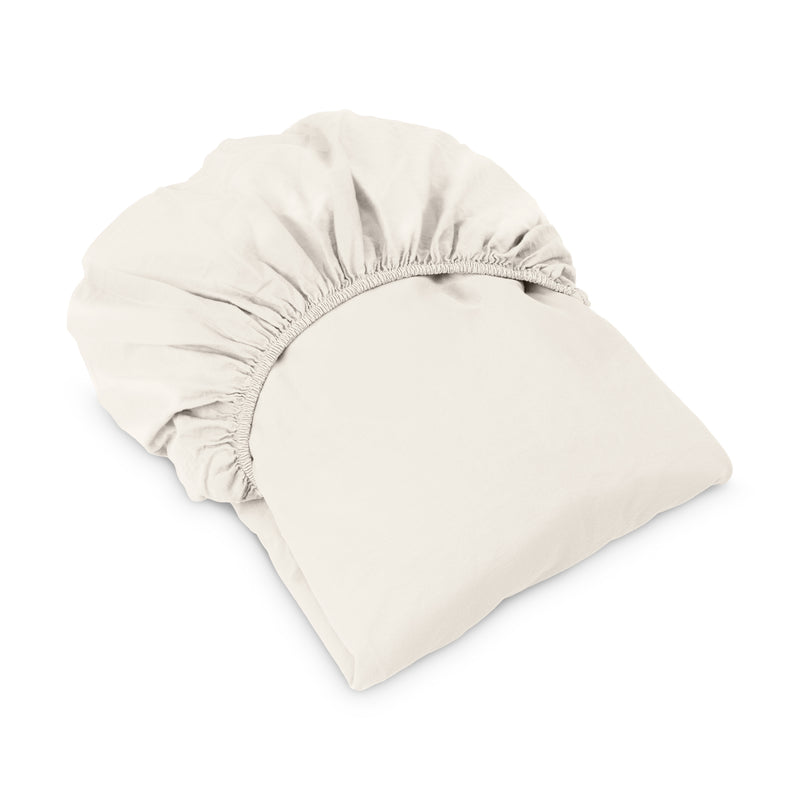 Spannbettlaken Aisling Bio-Baumwolle Off White beige