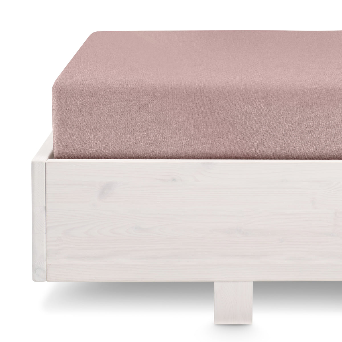 Spannbettlaken Álom aus Hanf Dusty Pink