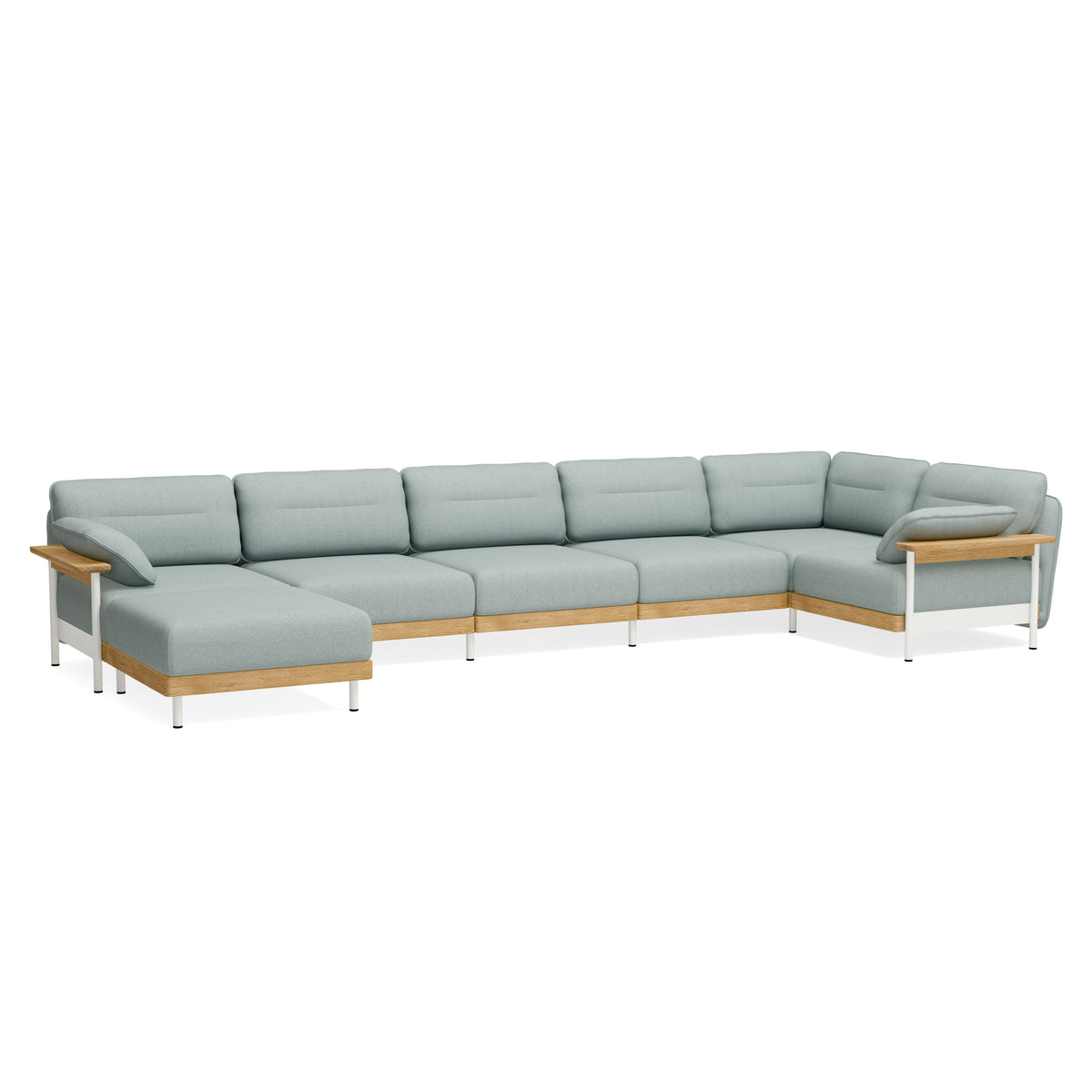 Sofa 6-Sitzer mit Chaiselongue - Nachhaltige Materialien