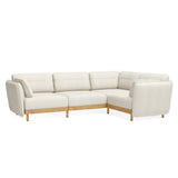 Ecksofa 4-Sitzer beige - L-Form