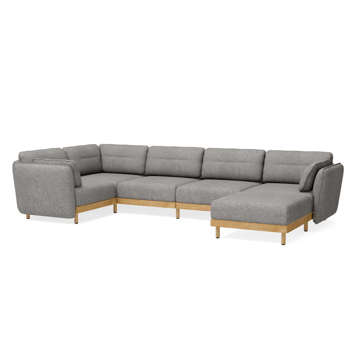 Großes Ecksofa mit Chaise longue