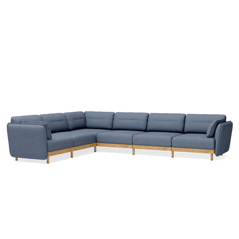 Modulares großes Ecksofa mit 6 Sitzen