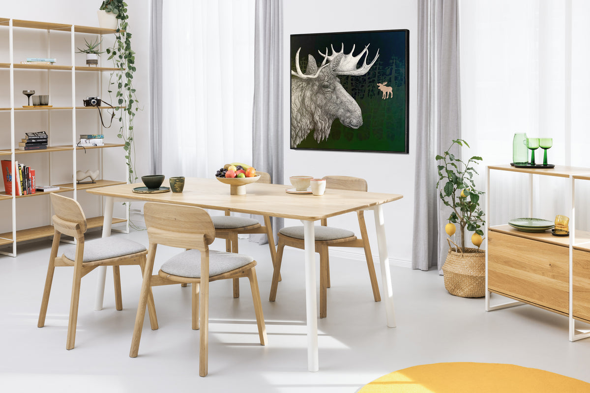 Kunstwerk Wohnzimmer Elch Acryl