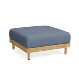 Sitzpouf Mio aus Eiche blaugrau