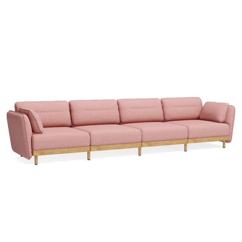Gemütliches 4-Sitzer Sofa Mio aus Eiche