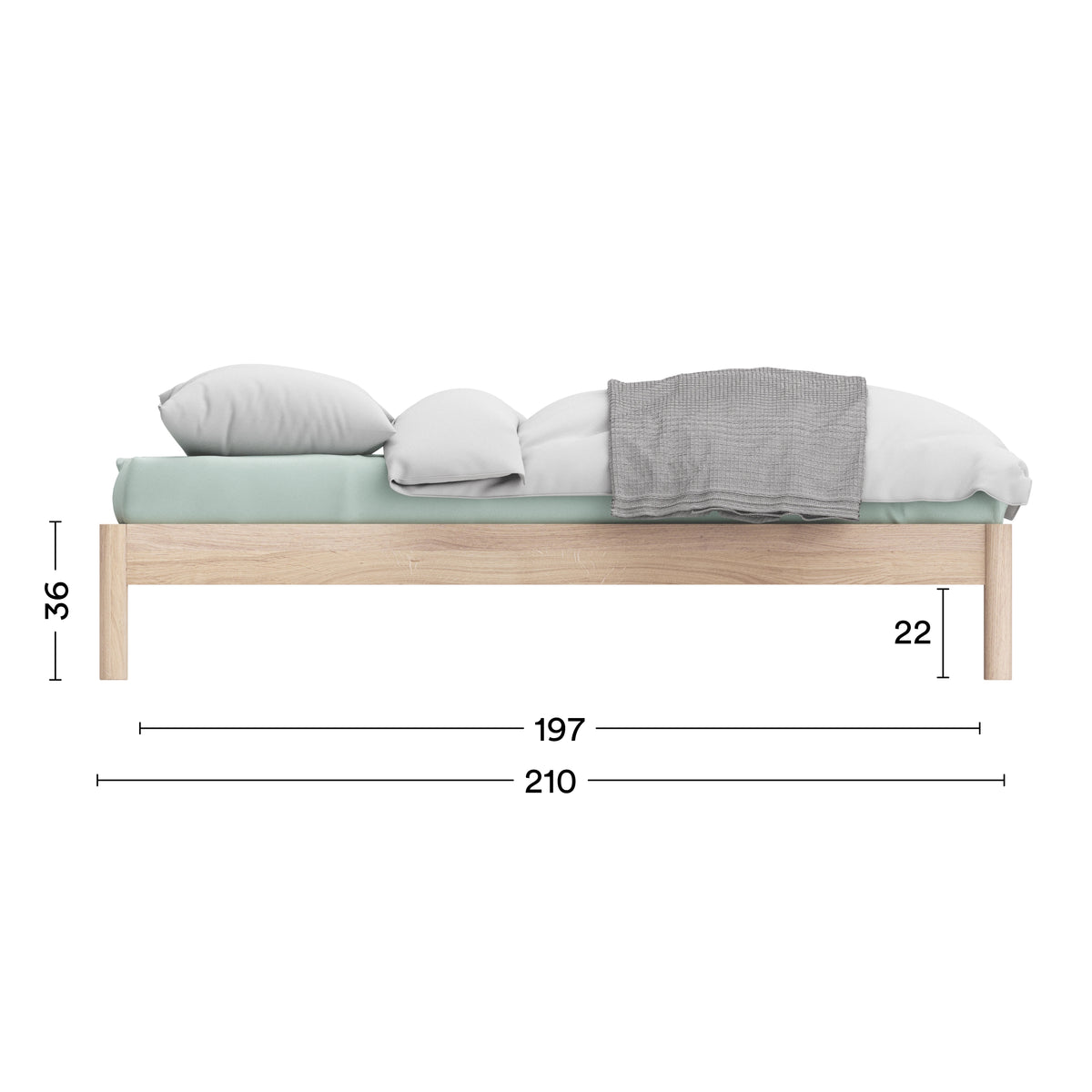Maße Bett Ærø Minimal