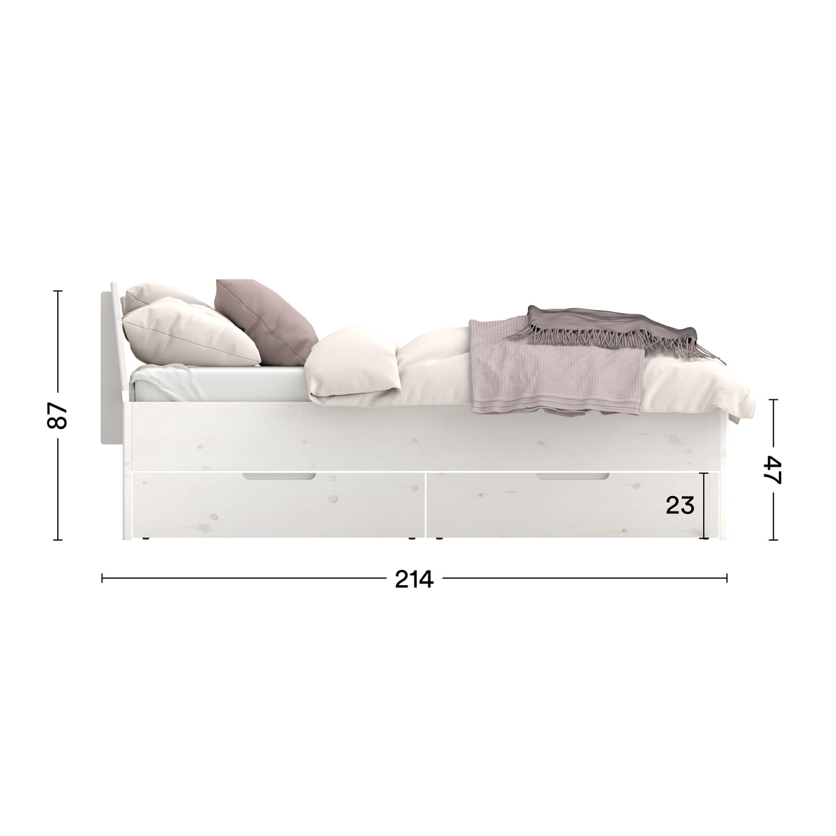 Maße Bett Lade Storage