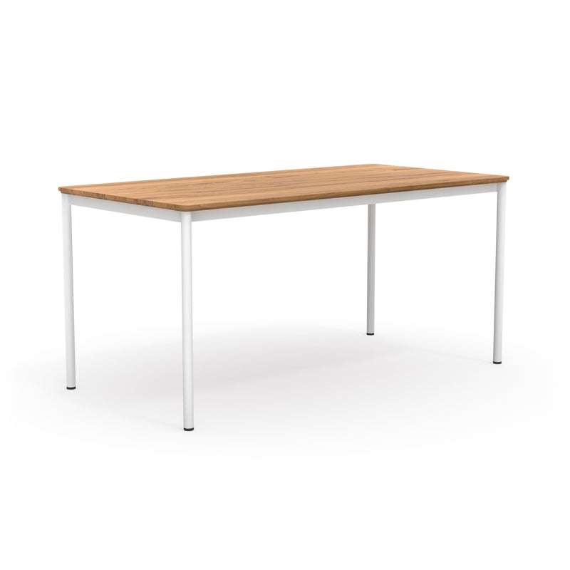 Minimalistischer Schreibtisch Mira Weiß Kernbuche