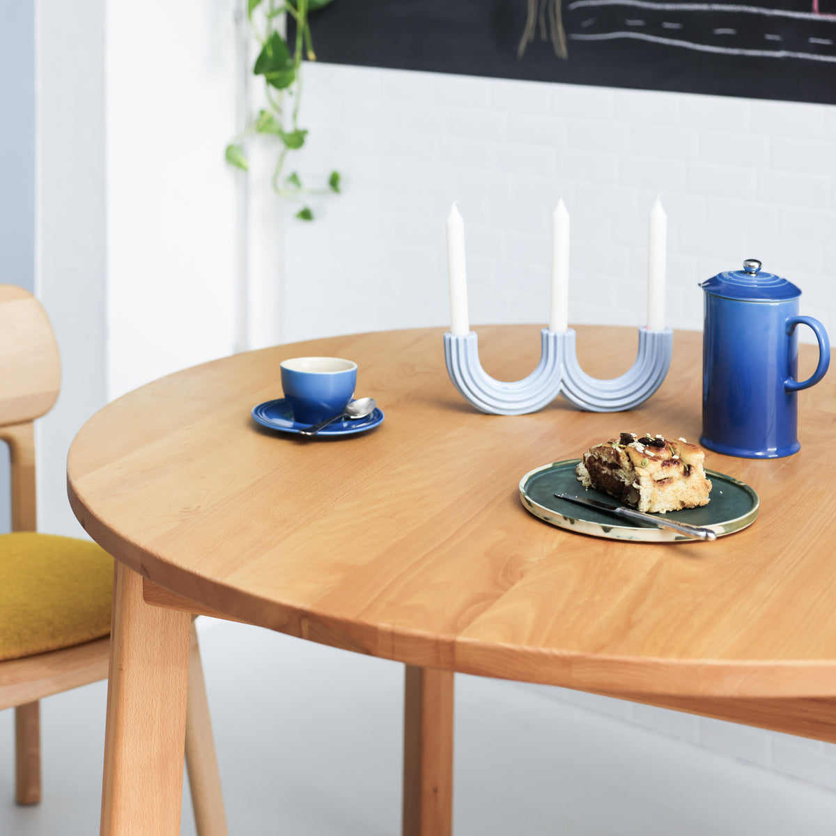 Runder Esstisch Form F Landhausstil Naturholz Buche