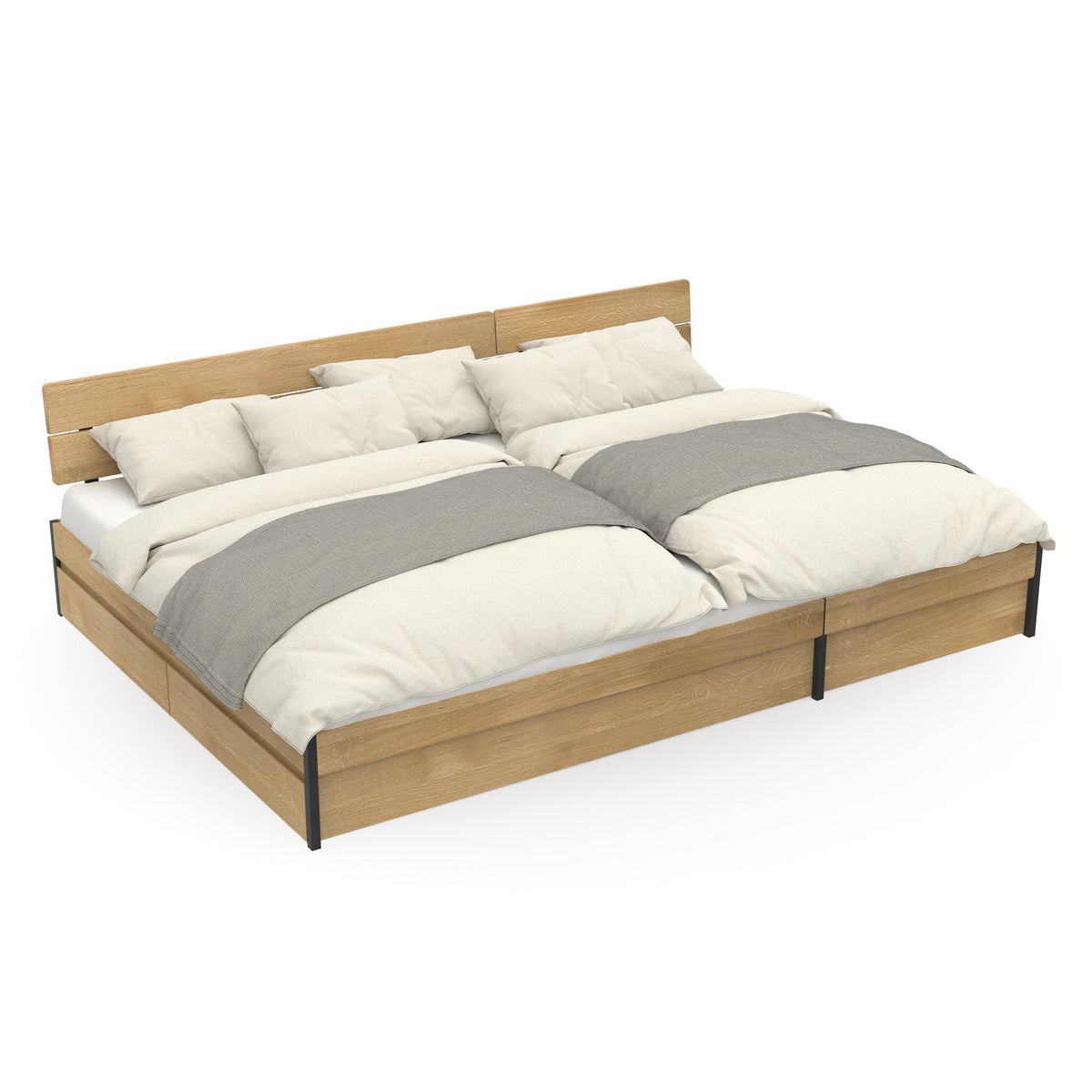 Design Familienbett mit funktionalem Stauraum