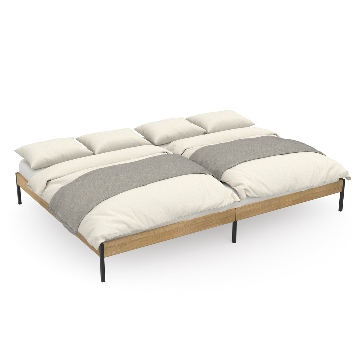 Funktionales Familienbett mit minimalistischen Design