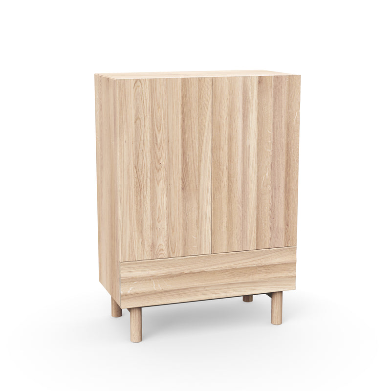 Design Kommode in skandinavischem Look aus weiß geölter Eiche