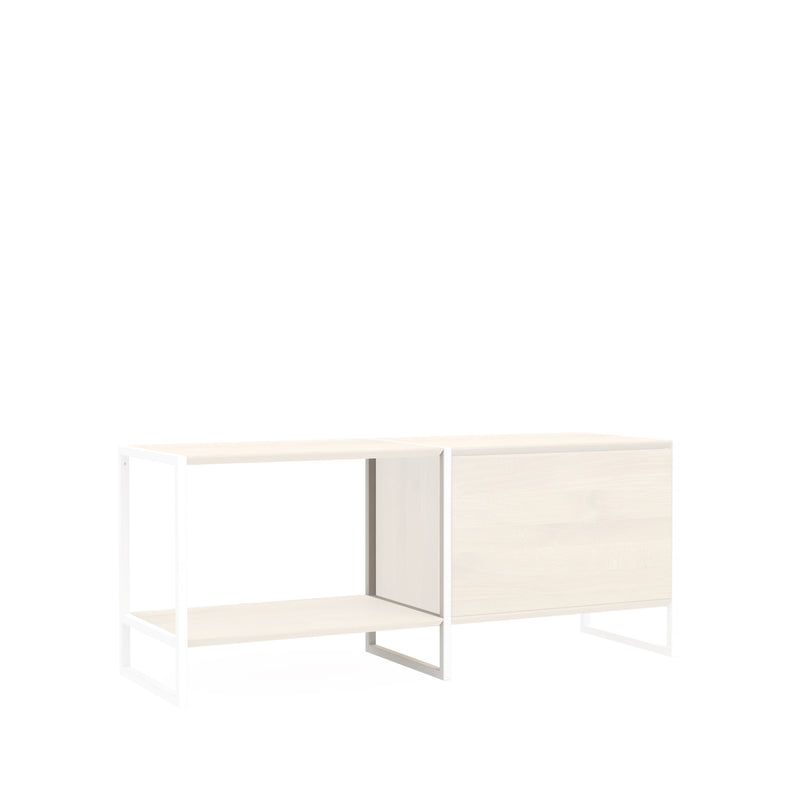 Regalmodul Wega Center 520 weiß Beispiel