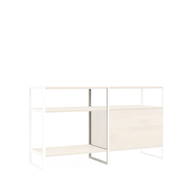 Regalmodul Wega Center 720 weiß Beispiel