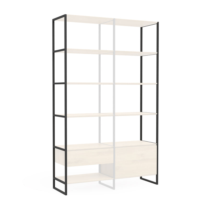 Regalmodul Wega Frame 2000 schwarz Beispiel