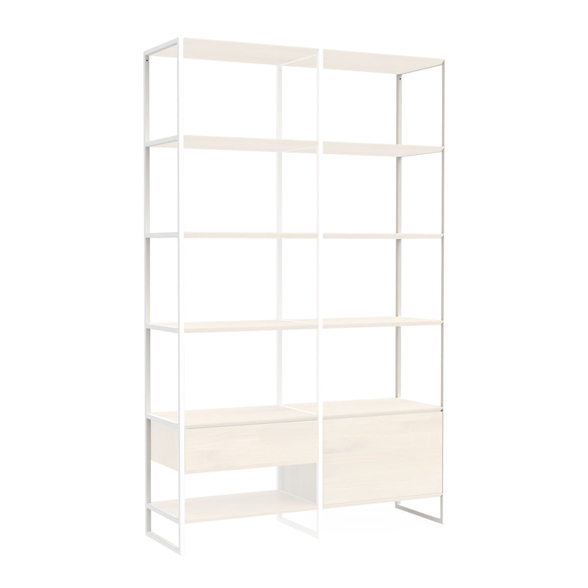 Regalmodul Wega Frame 2000 weiß Beispiel