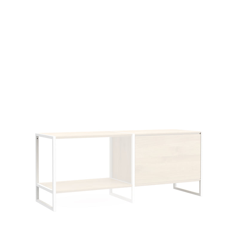 Regalmodul Wega Frame 500 weiß Beispiel