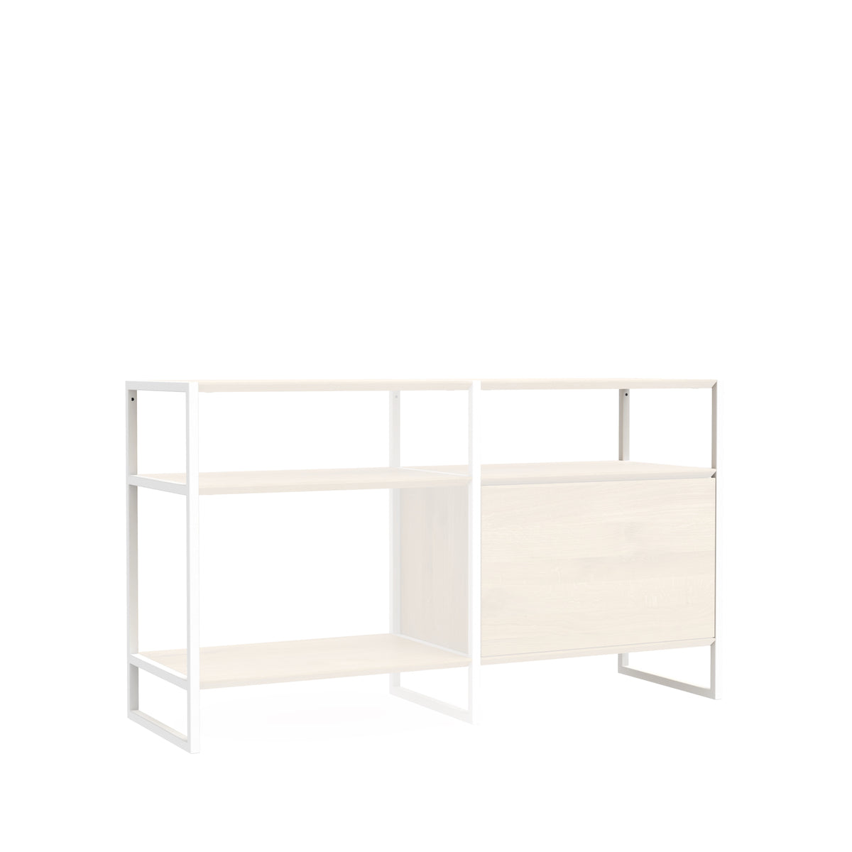 Regalmodul Wega Frame 720 weiß Beispiel