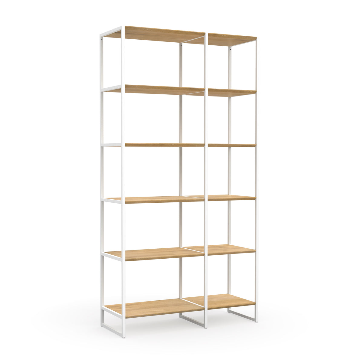 Regal aus Holz und Metall
