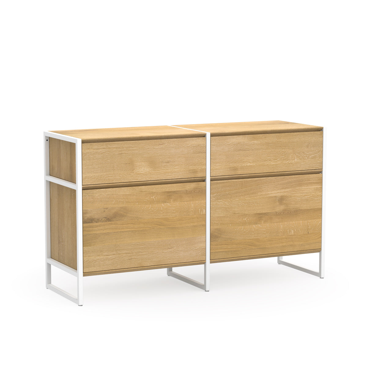 Modulares Designregal Wega - schmales Sideboard