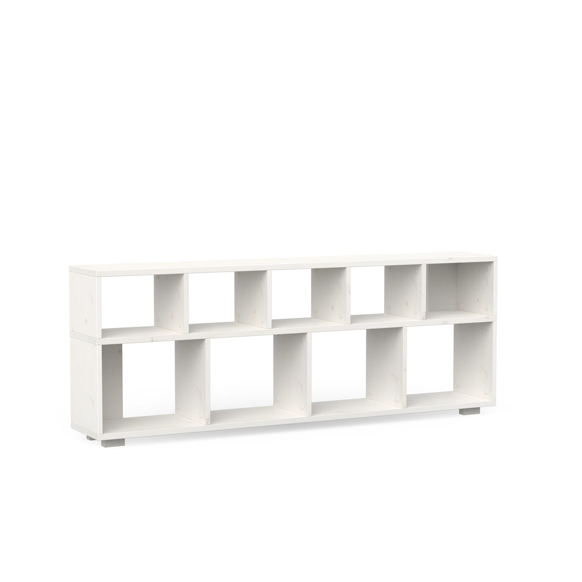 Großes Sideboard aus massivem Holz in weiß lasiert 