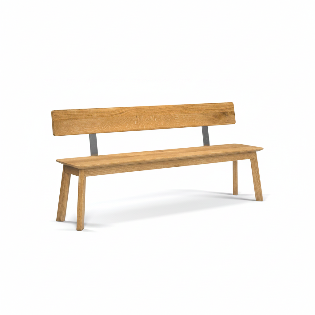 Sitzbank Form F Lehne Eiche 240