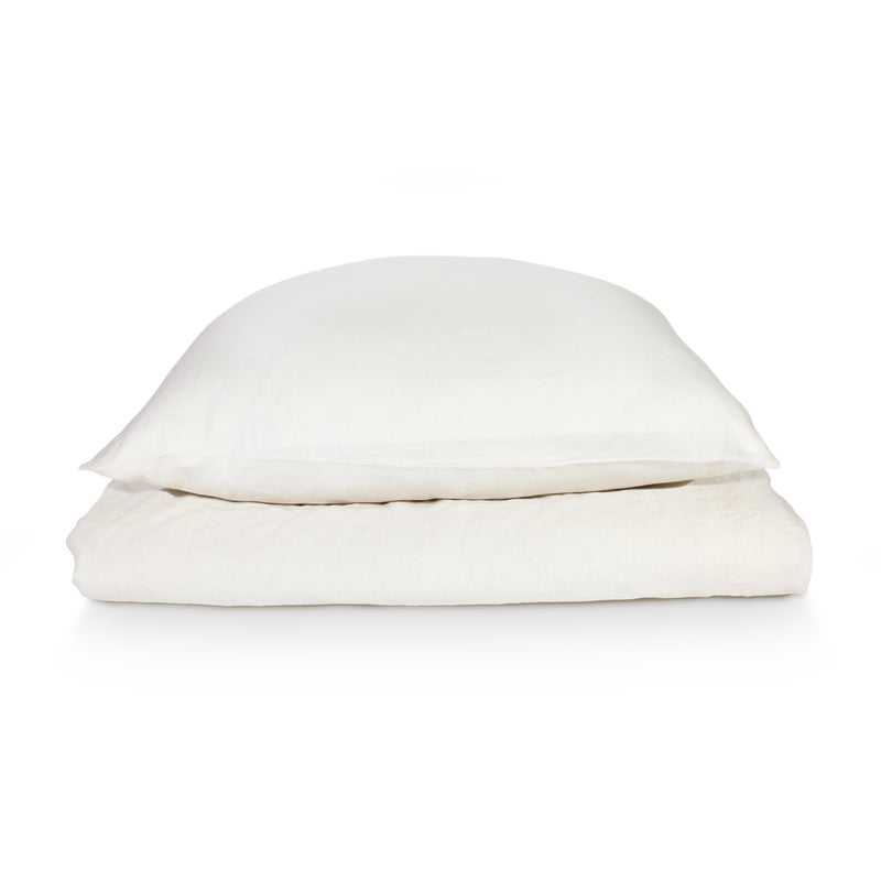 Bettwäsche Off White aus Naturfasern Leinen und Hanf