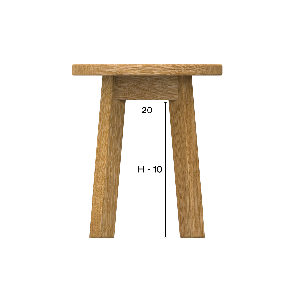 Maße Hocker Form F 