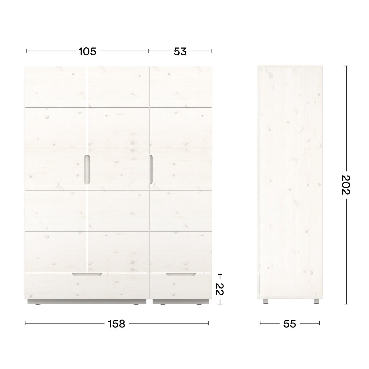 Maße 3 Türer Kleiderschrank Enorm S 150 cm
