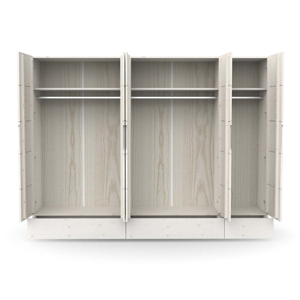 Zeitloser Kleiderschrank Schubladen und Kleiderstangen